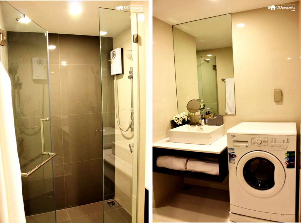 ห้องอาบน้ำแยกส่วนเปียก-แห้ง สำหรับอาบน้ำ พร้อมฉากกั้น