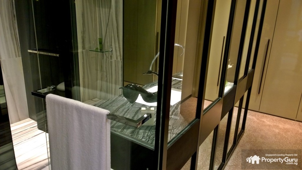 A big and posh master bathroom