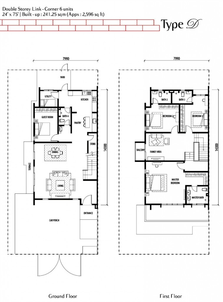 Scarlet Type D floor plan