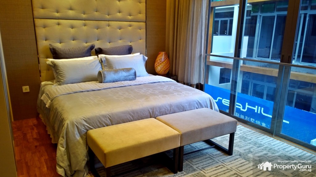 An extremely spacious and well-designed master bedroom