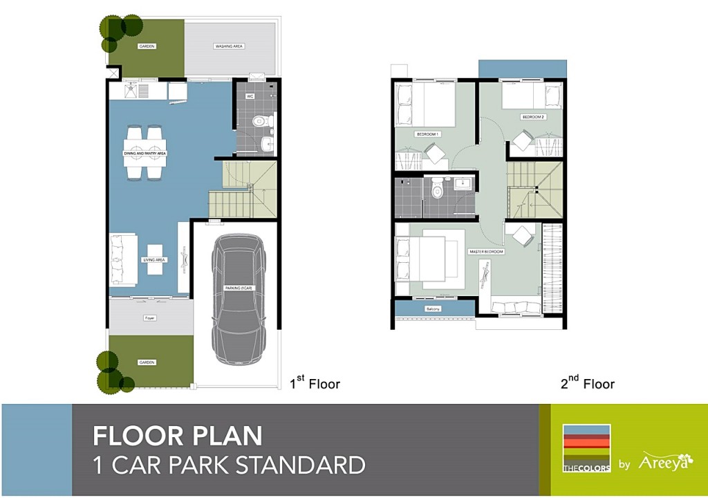 The colors Permium Kanjanapisek-RatchaphreukFloor Plan 1-002