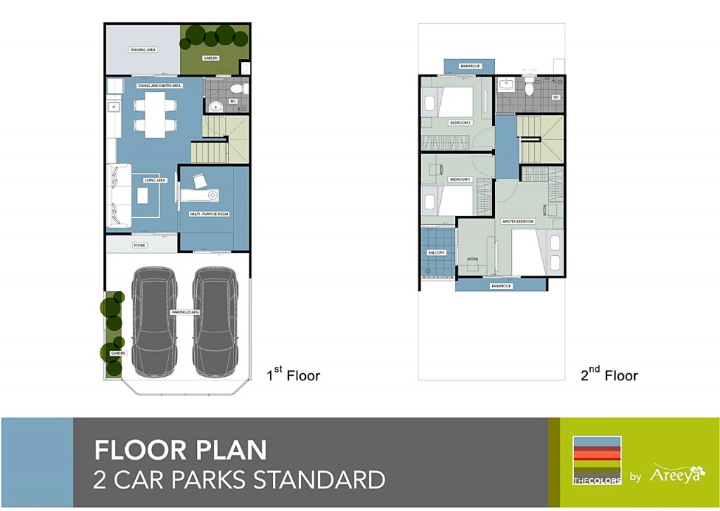 The colors Permium Kanjanapisek-RatchaphreukFloor Plan 2-003