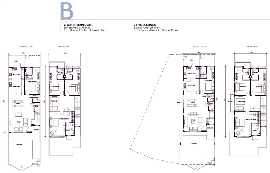 Type B floor Plan