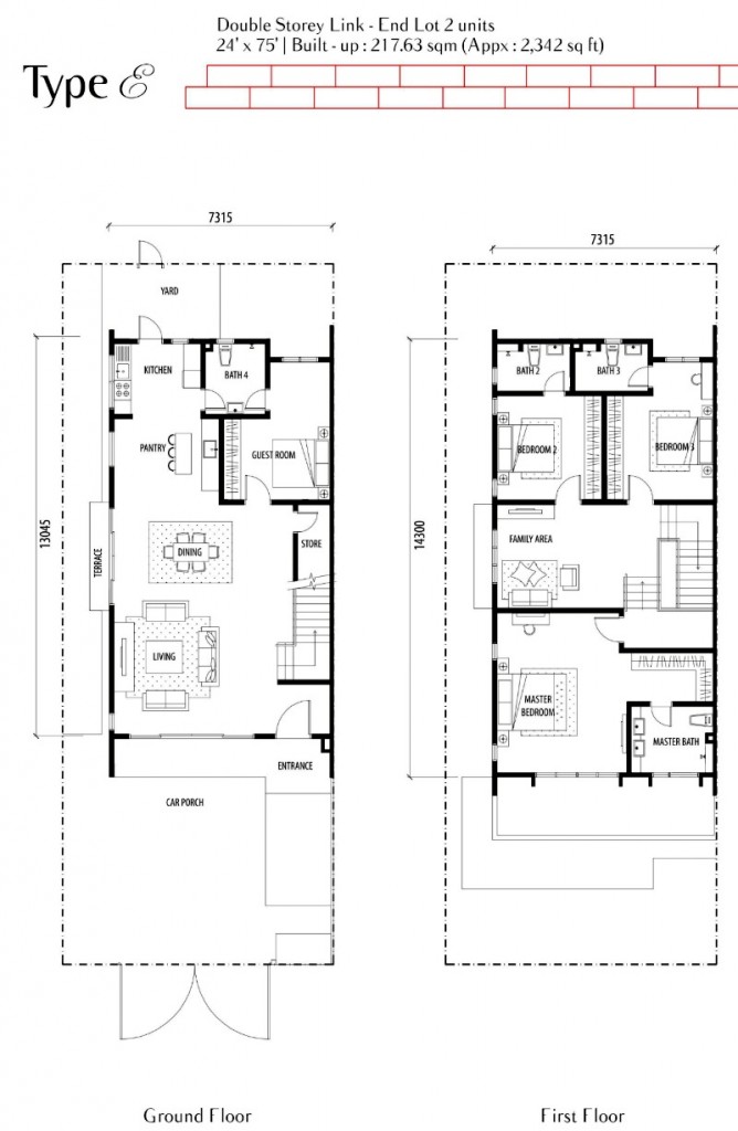 Type E 800pxl Foor plan