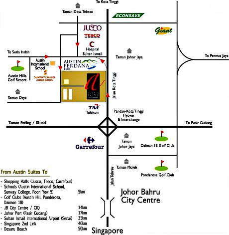 austin suites 004 Map Location 2