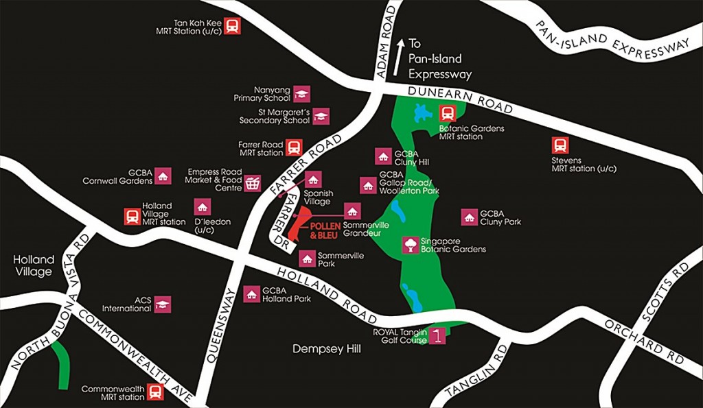 amenities, nearby, holland village, holland v, 