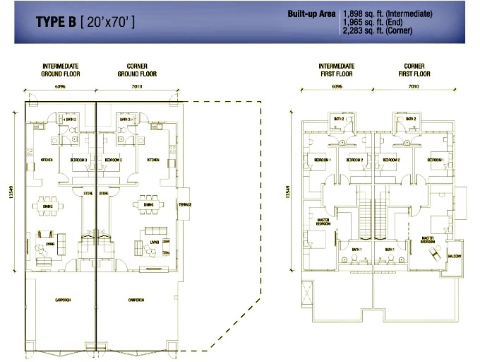 typeb Penduline floor plan