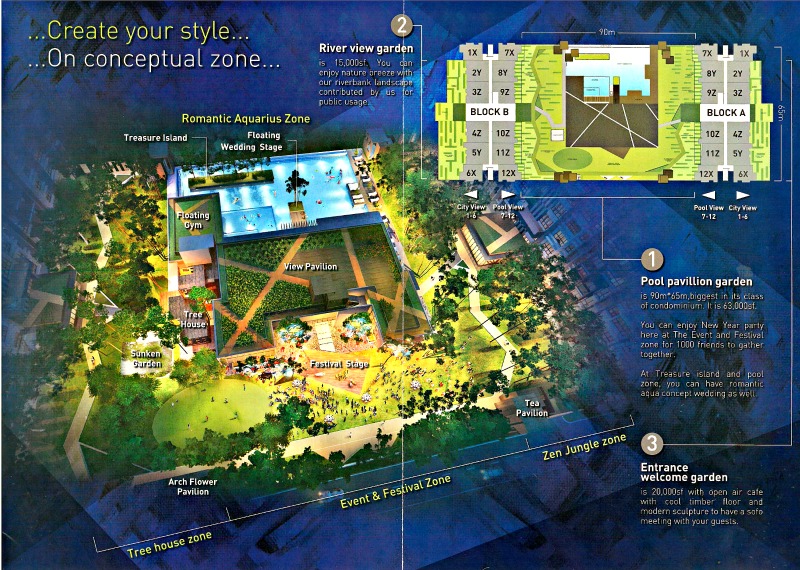This is the Layout of the 1.5acres or 90m by 66m of facilities in between the 2 towers