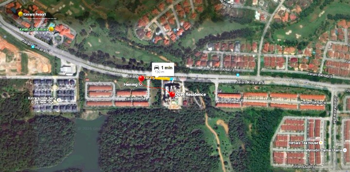 Hening terrace homes is to the left of Duet and is 130m or 1 minute away