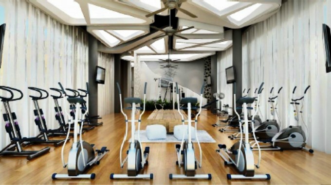 Another look at the gym from a different part of the gym room