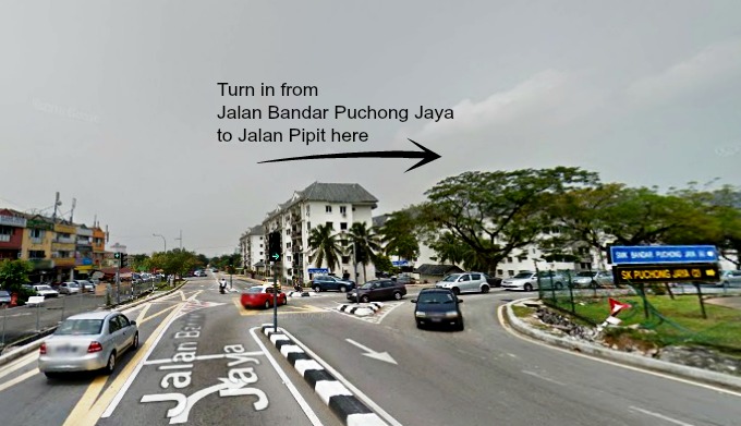 5 Jalan Bandar Puchong Jaya to Jln Pipit