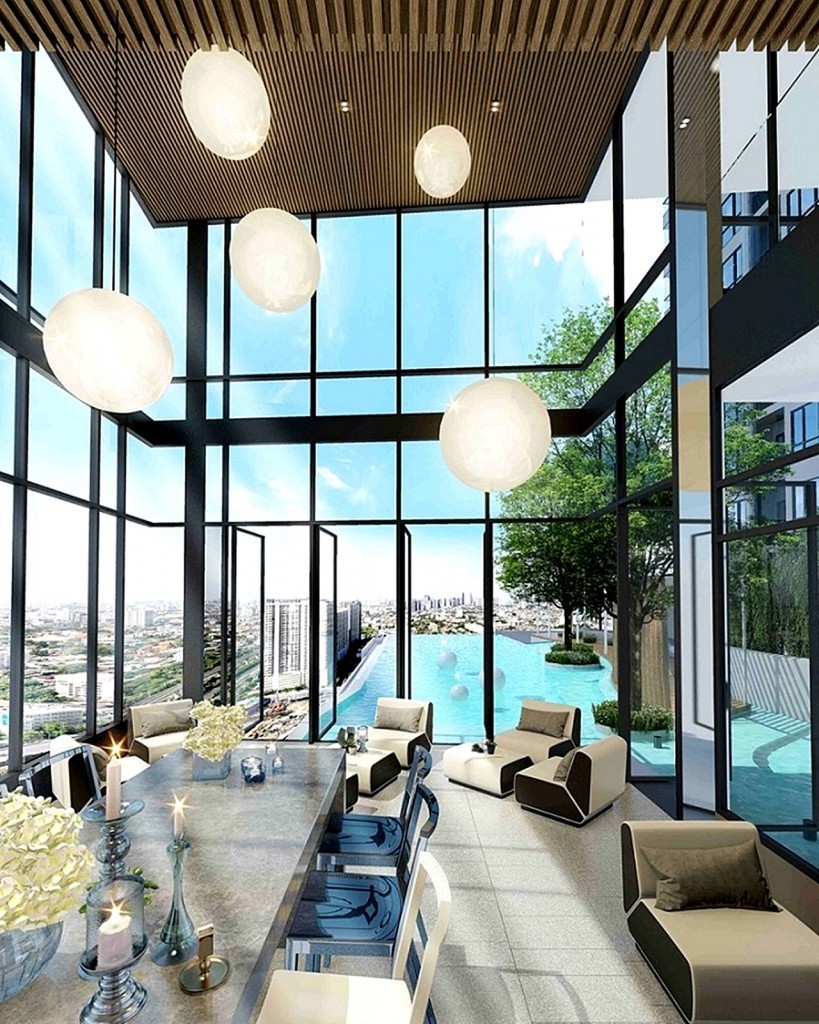 Lounge ที่สามารถก้าวลงสระน้ำได้ทันที