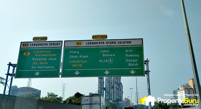 Avanti Residences - North-South Expressway heading to Shah Alam