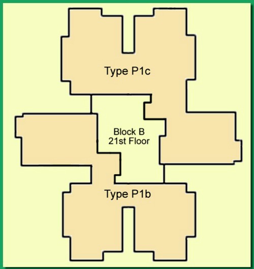 BlockB pent house floor plan 21 flr