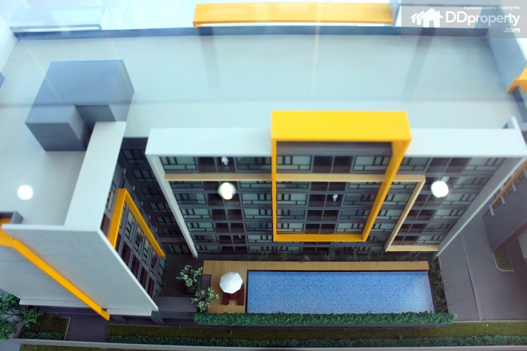 โครงการออกแบบตึกในสไตล์โมเดิร์น เป็นรูปตัว L