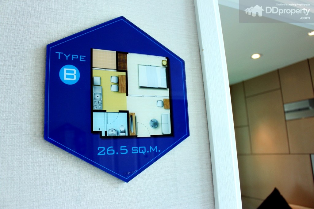 ห้องตัวอย่าง Type B ขนาด 26.5  ตร.ม..