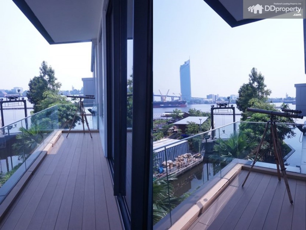 ระเบียงกว้าง 2 เมตรพื้นไม้สังเคราะห์