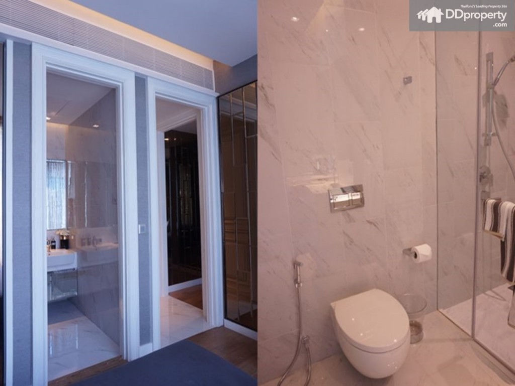 ห้องน้ำจะอยู่ติดกับประตูทางเข้าห้อง/ สุขภัณฑ์แถมแบรนด์ Villeroy & Boch