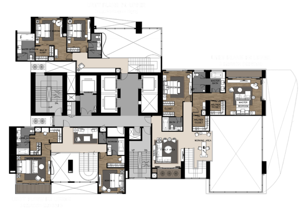 ชั้นนี้จะเป็นชั้นบนของห้อง duplex จากชั้น 52