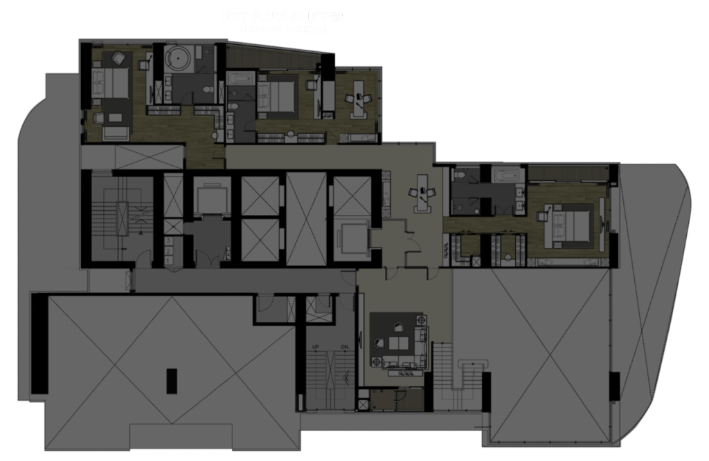 เป็นชั้นบนของห้อง penthouse duplex ชั้น 56