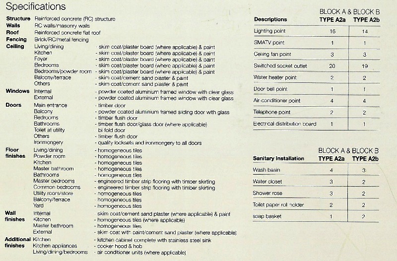 Have a look at the materials and fittings going into your unit. Take a look at the floor finishes. As you can see, these are luxury units