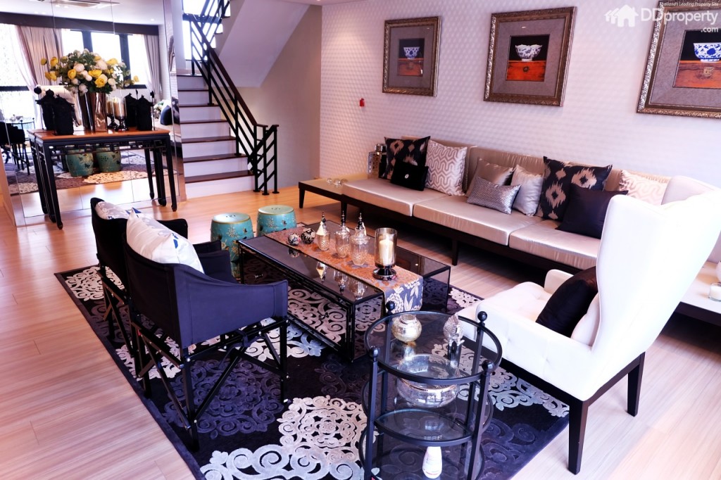 ทางโครงการให้ไอเดียการตกแต่งสไตล์ modern Chinese