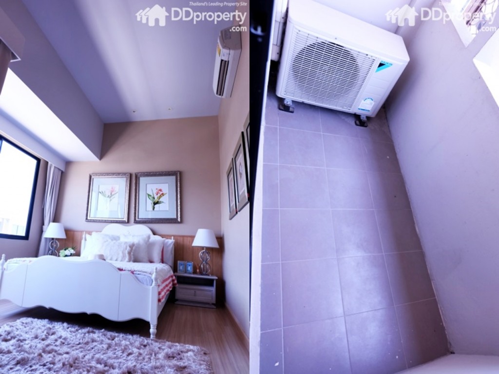 ความสูงเพดานอยู่ที่ 2.6 เมตร ห้องนี้มีระเบียงขนาดเล็กกว้าง 1.5 เมตร