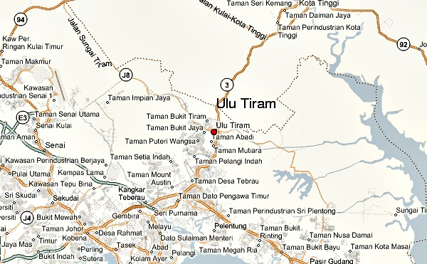 Midori Green 028 Ulu Tiram Map