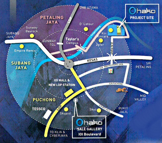 Here is a look at O'Hako's location once again