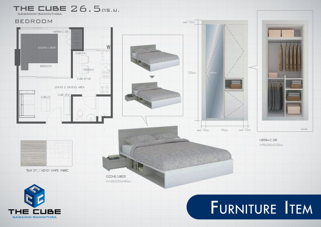Bedroom Furniture Item 26.5 sq.m.