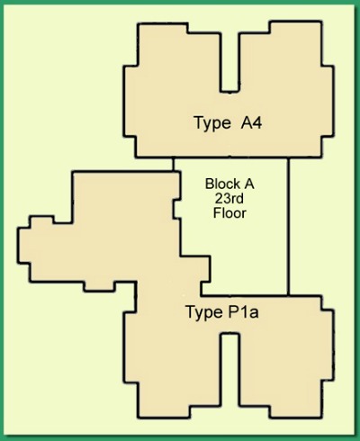 Pent House floor Plan Block A 23rd floor