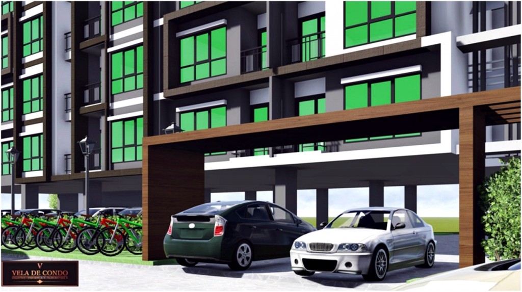 ถนนภายในโครการเป็นทางเดินรถทางเดียวแบบวน