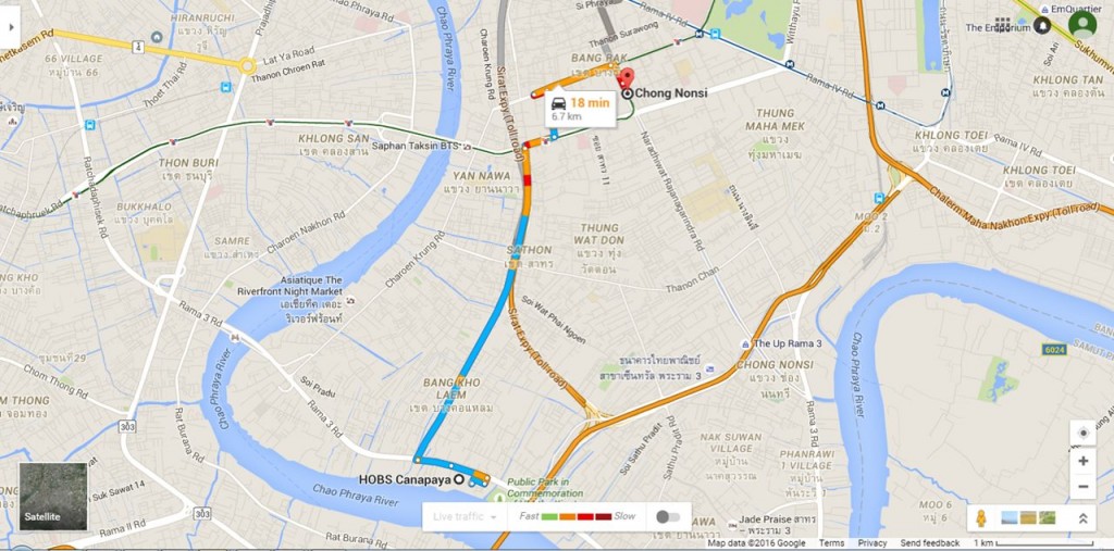 จากตัวโครงการมายังบีทีเอสช่องนนทรีใช้เวลาประมาณ 15 นาที