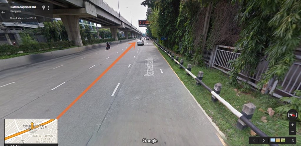 ตรงไปจะเป็นแยก สาธุประดิษฐ์ (ภาพ via: Google Map)