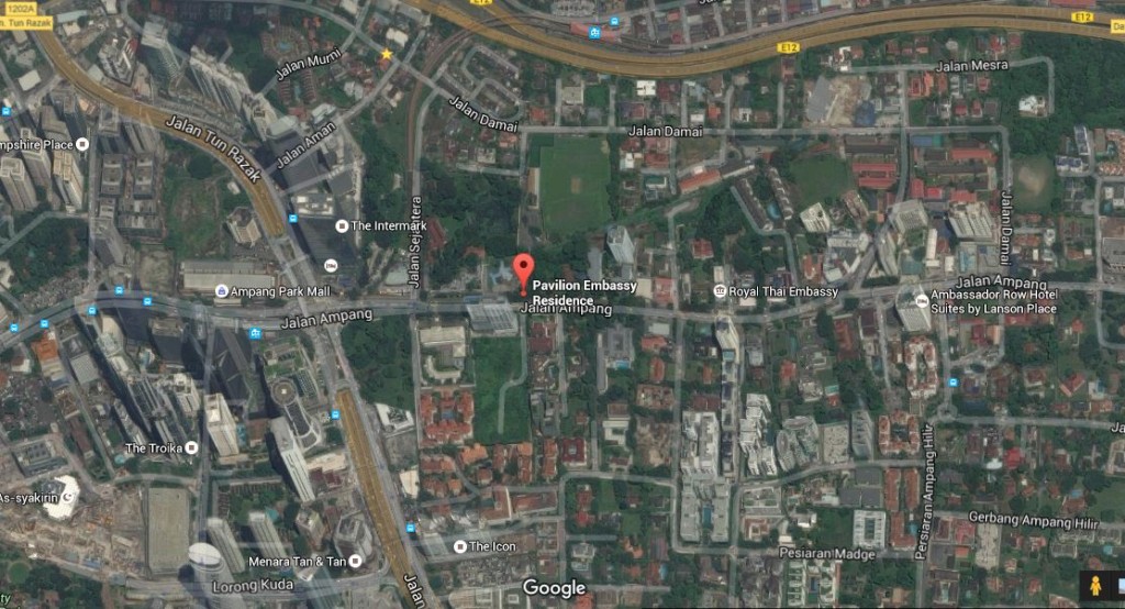 pavilion embassy google map
