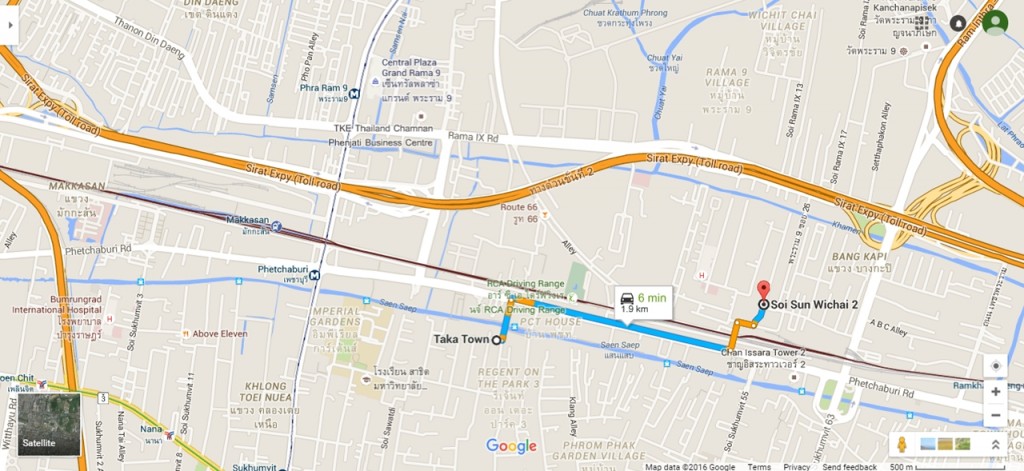 sales gallery to project site