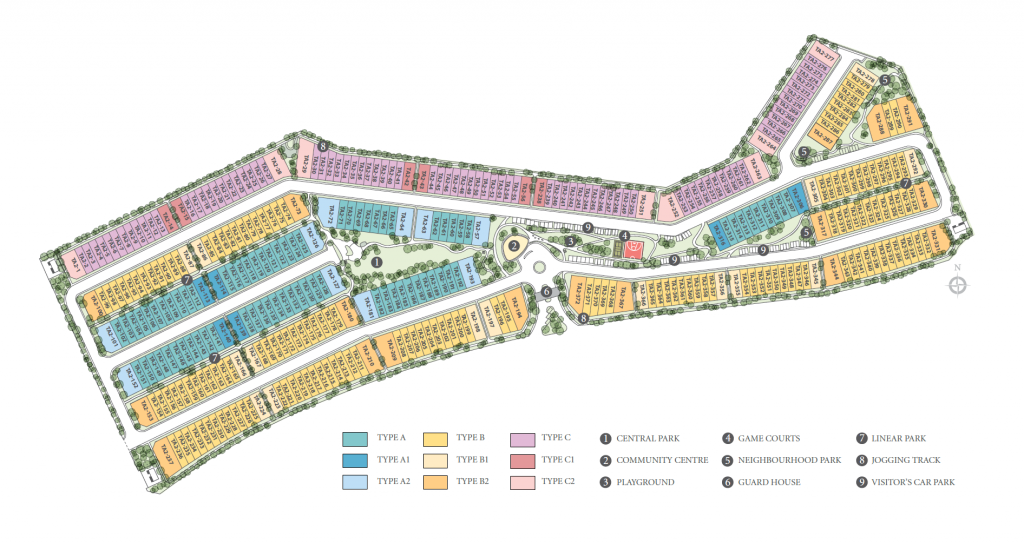 Where your unit is located. Follow the colour coded legend