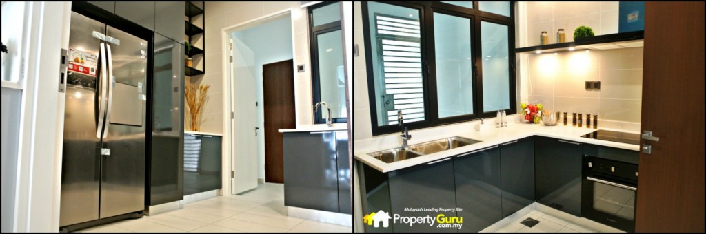 Walking further in, you will see the large Wet Kitchen, open door to yard and another room (the brown door) which can be used for the maid. Inside the maid’s room is a small ensuite bathroom