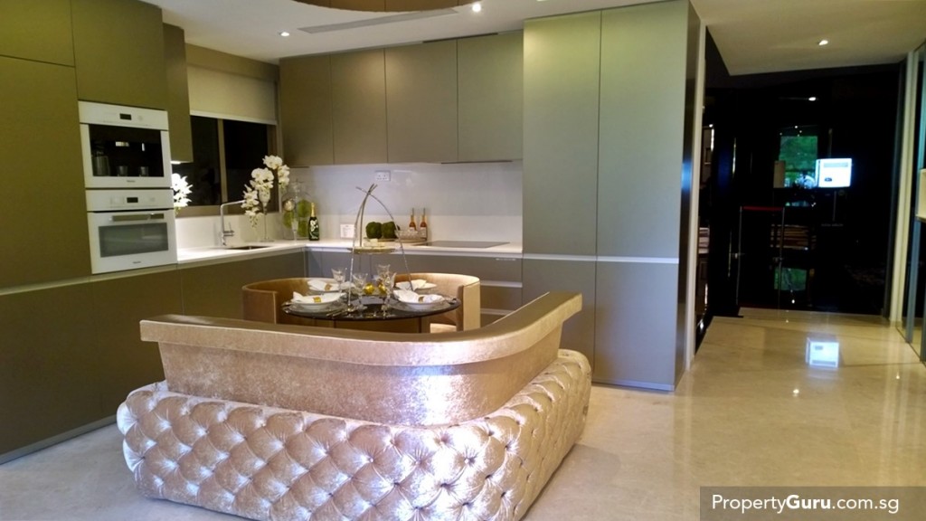 2BR + guest kitchen and dining area