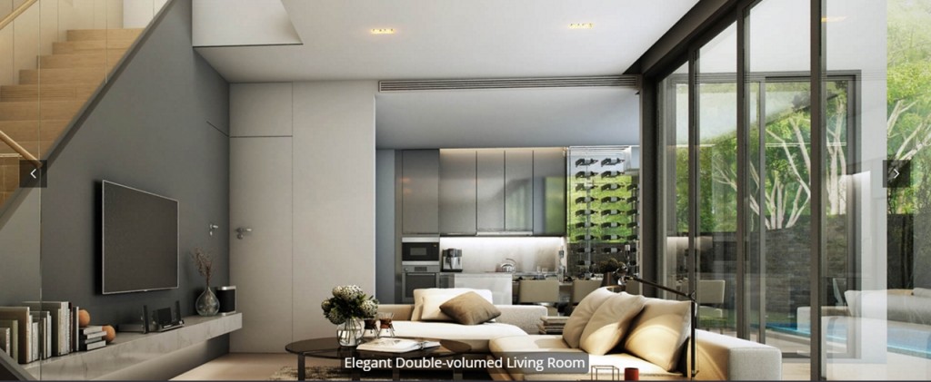 ความสูงเพดานแบบ Double Height ให้ความรู้สึกโปร่ง โล่ง