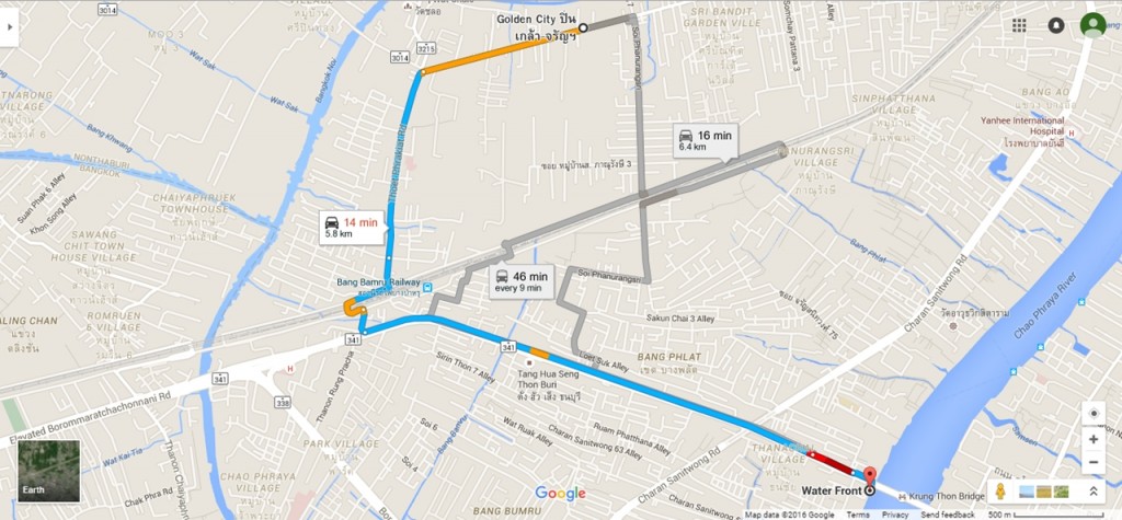 ที่ตั้ง: ใช้ถนนเส้นสิรินธรมุ่งไปยังสะพานซังฮี แต่ช้าก่อนไม่ต้องขึ้นสะพานข้ามฝั่งแม่น้ำไปให้ยูเทริน์ใต้สะพานร้านจะอยู่ตรงทางกลับรถพอดี