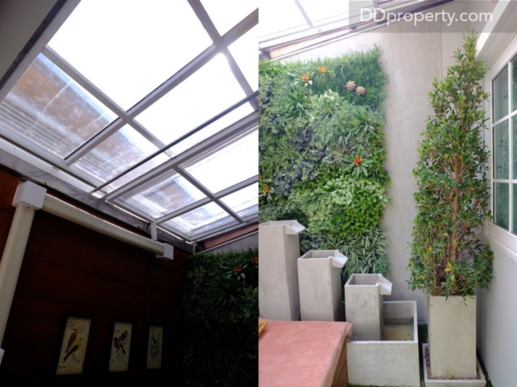 ณ ห้องอเนกประสงค์จะมีหลังคา skylights ที่สามารถเปิดปินได้จากด้ามหมุนด้านใน