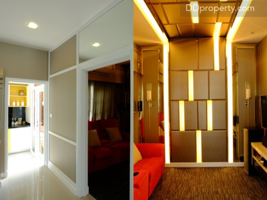 จุดตรงข้ามกับโซนเตรียมเครื่องดื่มจะเป็นห้องอเนกประสงค์  (ภายในตัวบ้าน)