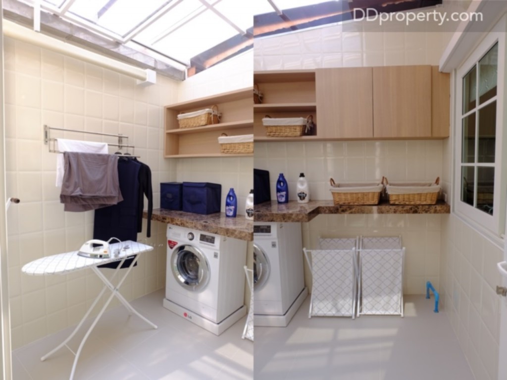 ห้องโซนหลังบ้านจะติดกับหน้าต่างห้องอเนกประสงค์ในตัวบ้าน