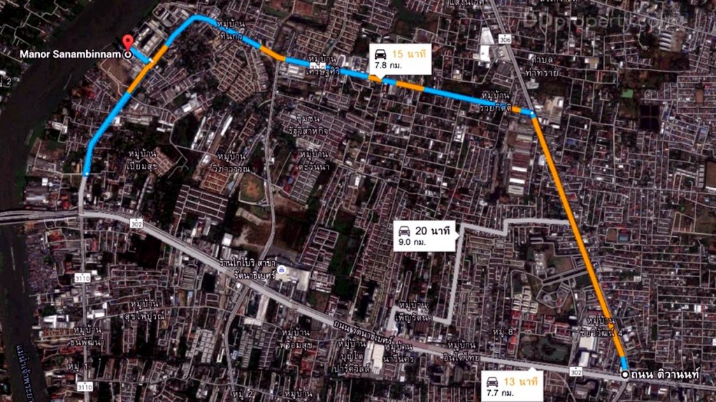 เส้นทางที่ 2 จากแยกแคราย วิ่ง