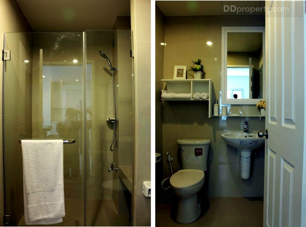 ภายในห้องน้ำจพแยกส่วนเปียกปห้งอย่างชัดเจน