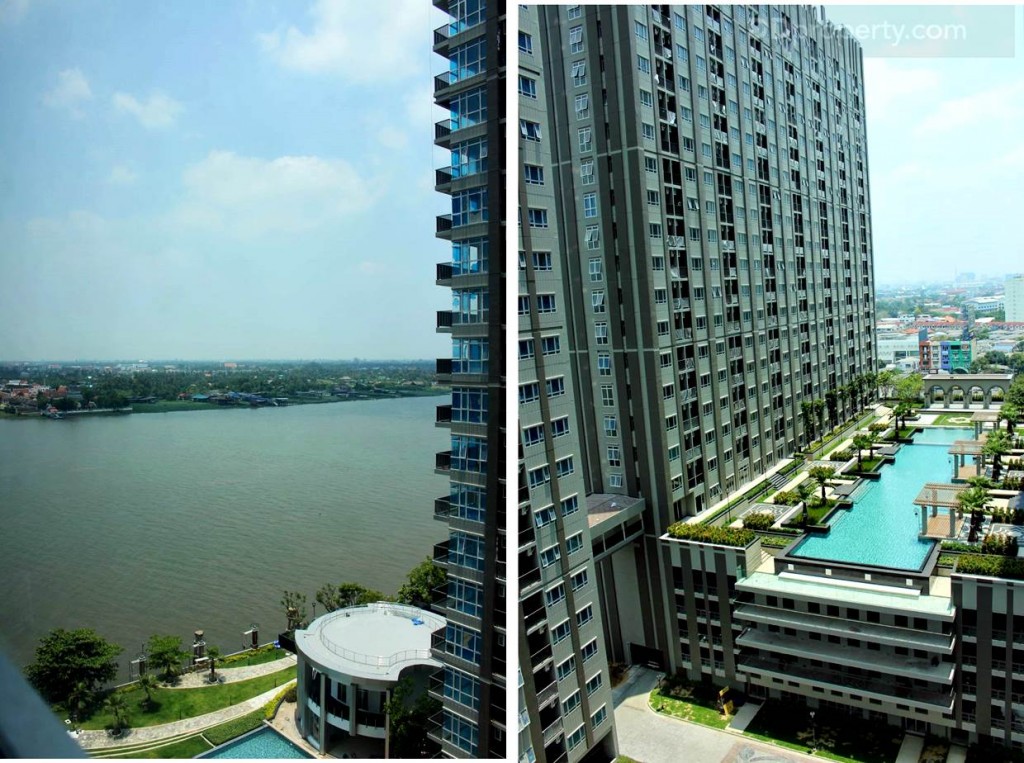 มุมมองวิวจากห้องนอนตึก D ประมาณชั้น 14