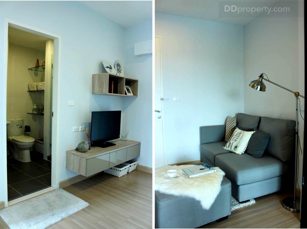 พื้นที่ด้านหน้าจัดให้เป็นโซนรับแขกและทำกิจกรรม