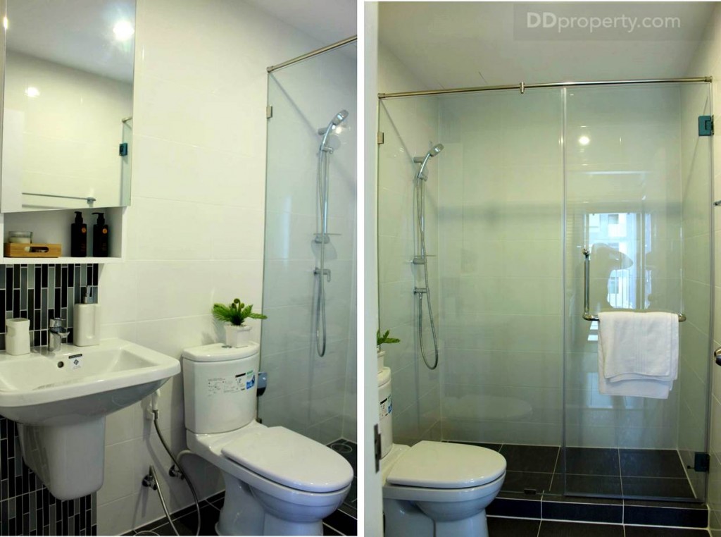 ชุดห้องน้ำแยกส่วนเปียก-แห้ง พร้อมฉากกั้นกระจกนิรภัย