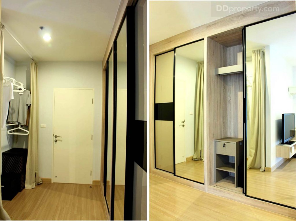 เข้ามาให้ห้องนอนใหญ่ ทั้ง 2 ด้านเป็นตู้เสื้อผ้าและห้องแต่งตัวขนาดใหญ่ เหมาะกับคนเสื้อผ้าเยอะ